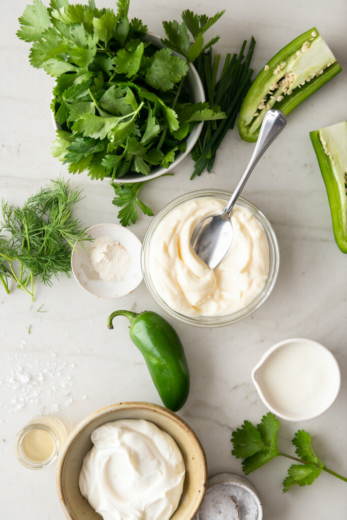 ingredients_jalapeno ranch dressing