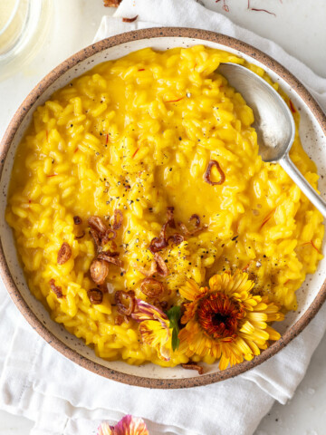 saffron risotto recipe