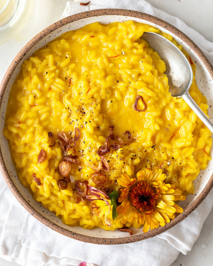 saffron risotto recipe