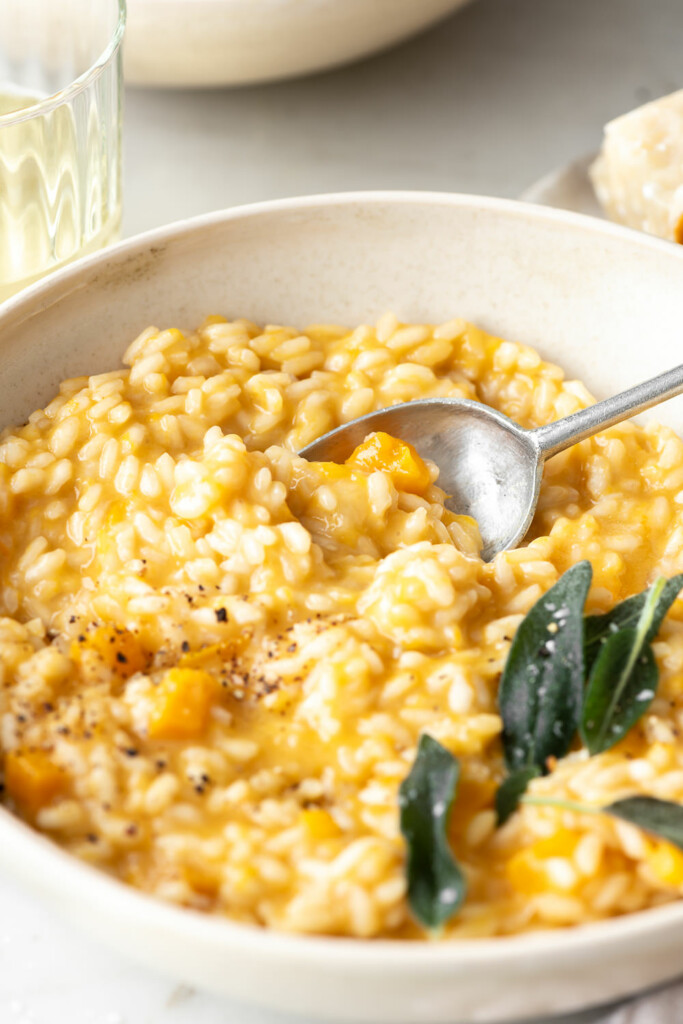 roasted butternut squash risotto