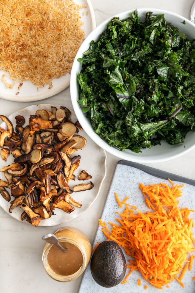 3_breakfast salad ingredients prepped