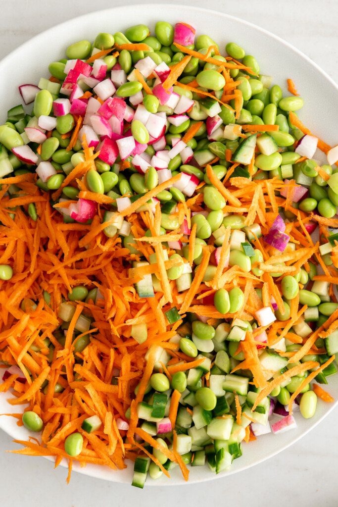 3_shredded and chopped edamame crunch salad