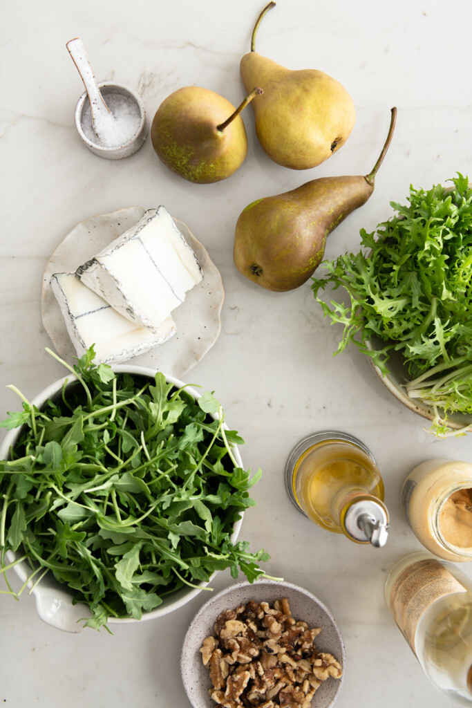 ingredients_pear salad with goat cheese