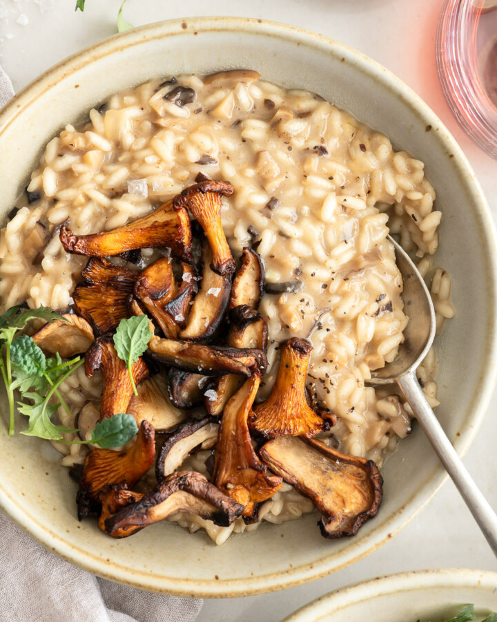 mushroom risotto