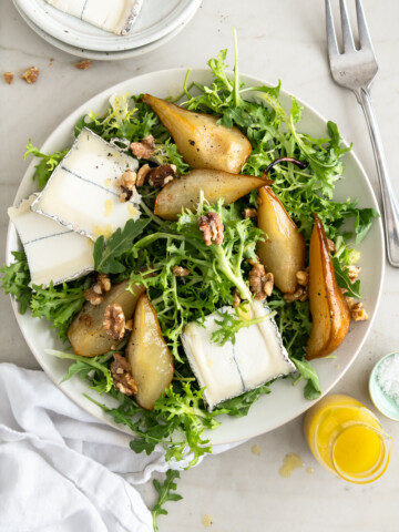 roasted pear salad