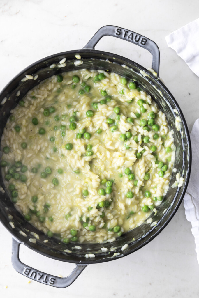 3_ spring pea risotto