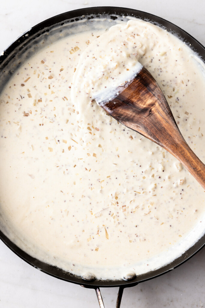 3_make mustard cream sauce