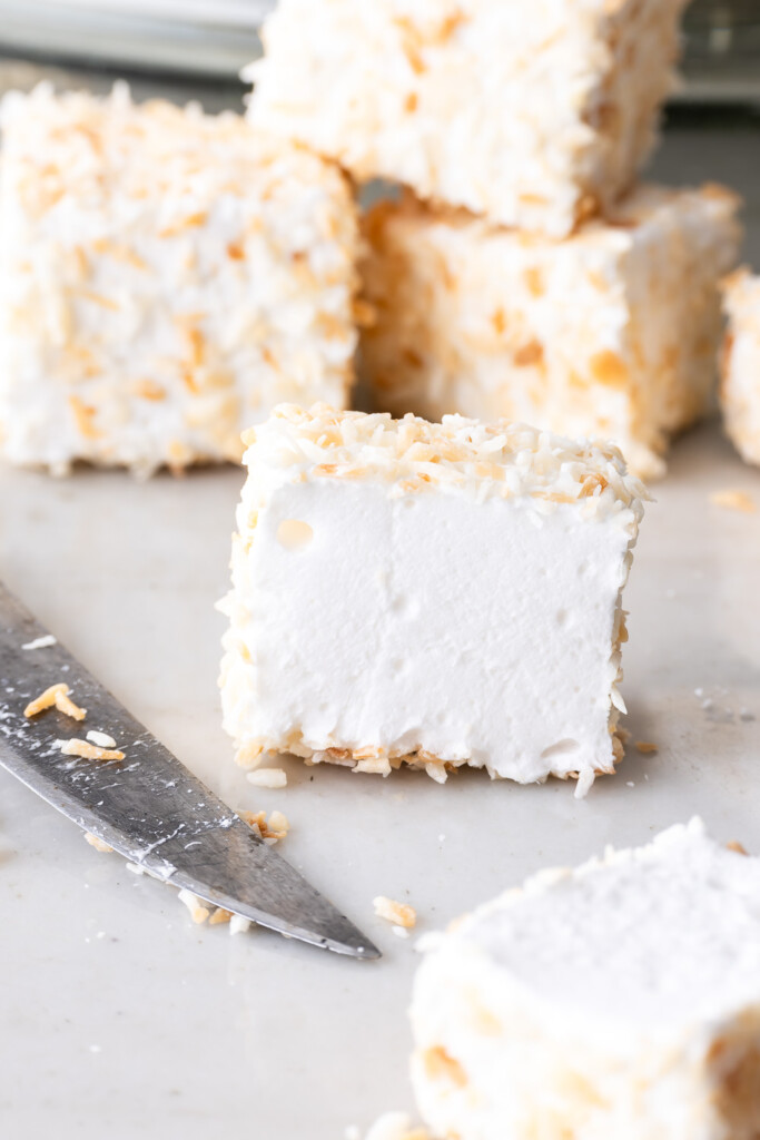 coconut covered marshmallows