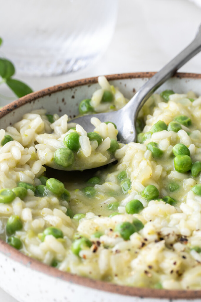 how to make pea risotto