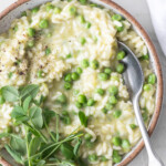 pea risotto recipe