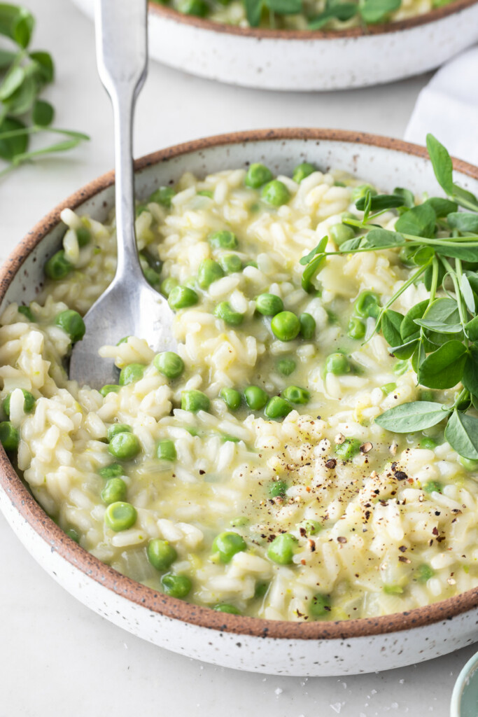 sweet pea risotto