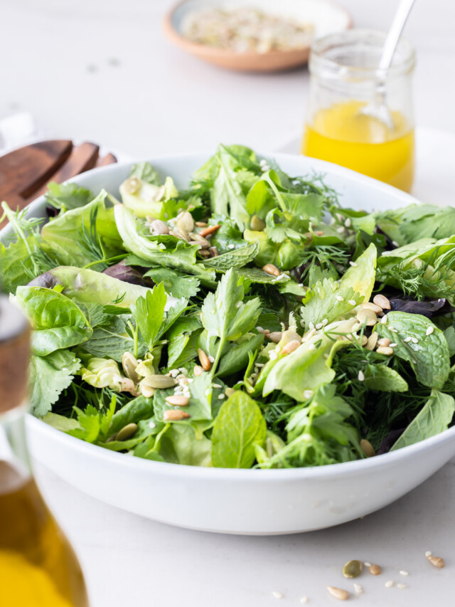 How to Make Fresh Herb Salad