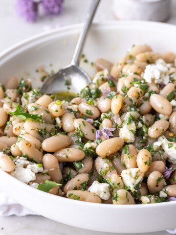 lemony white bean salad