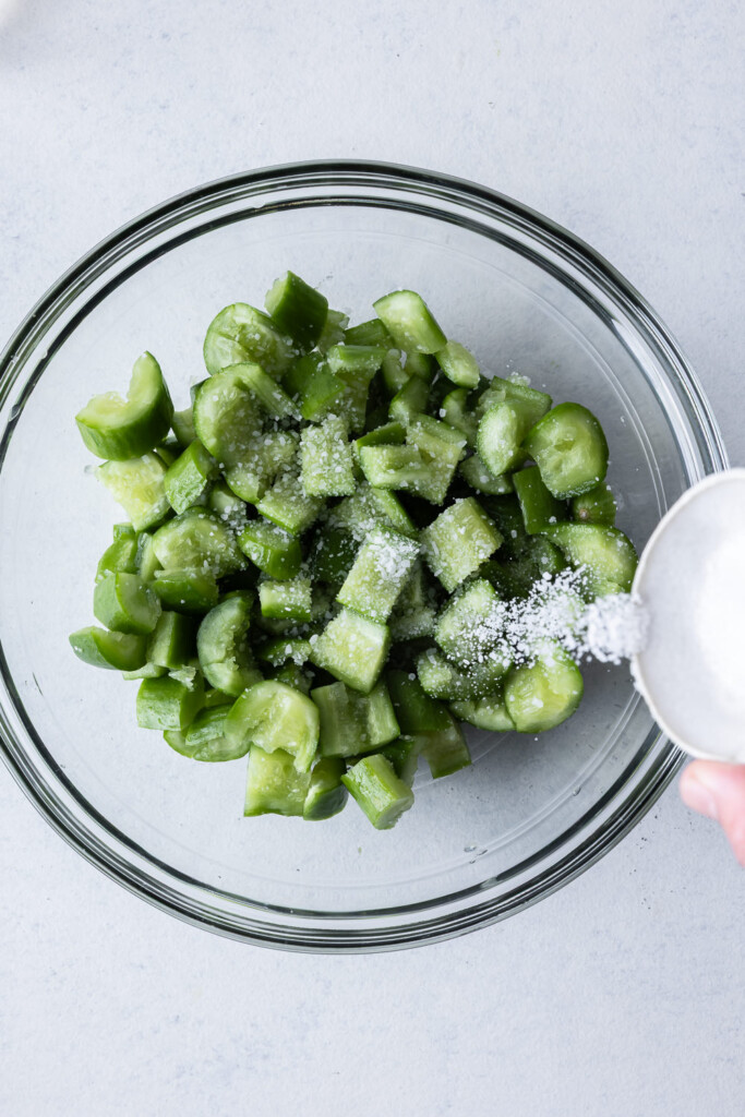 2_salt smashed cucumbers fo salad