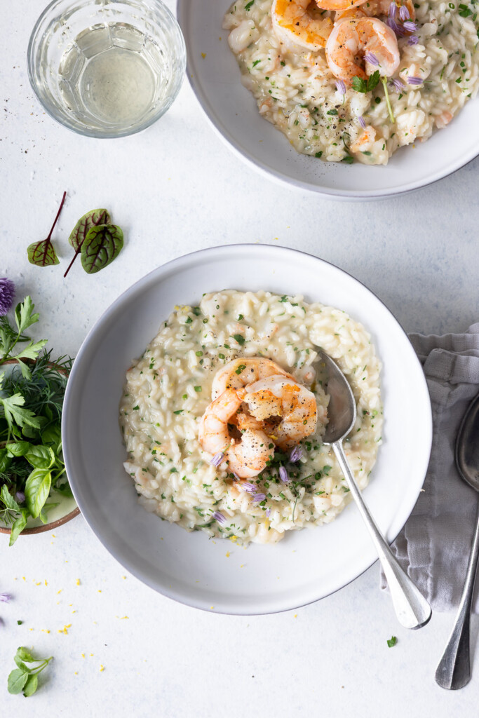 shrimp risotto
