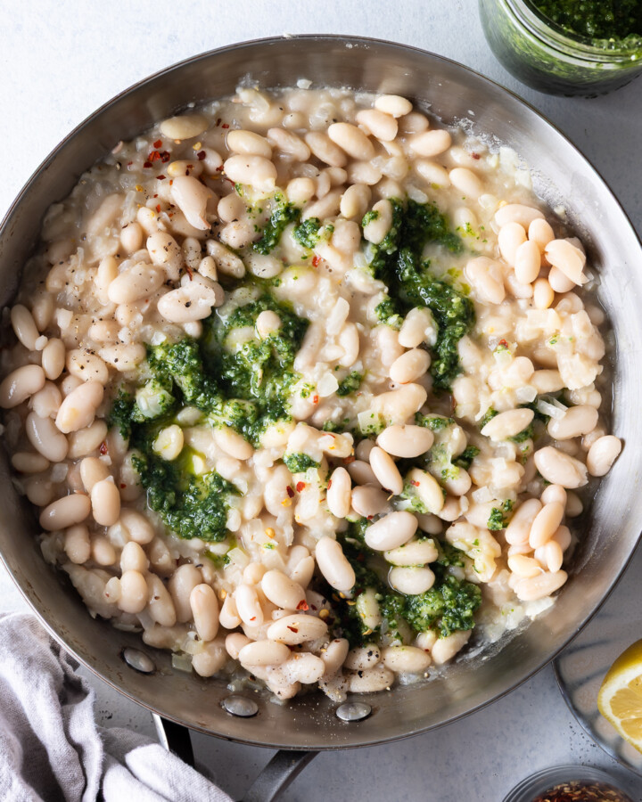 pesto beans recipe