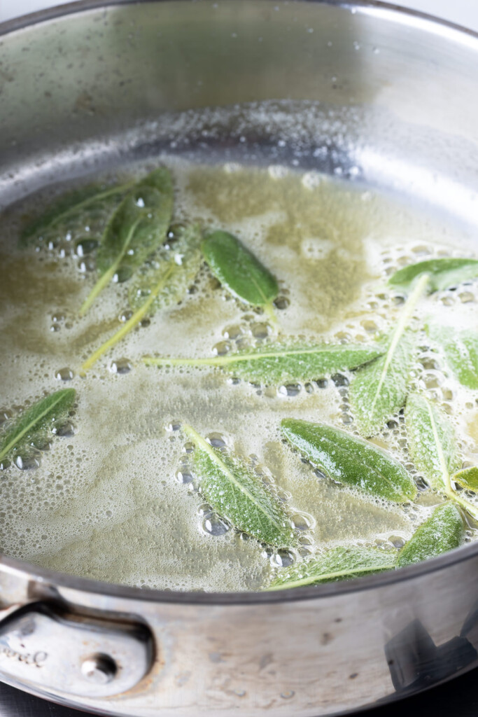 1_fry sage leaves in butter and olive oil