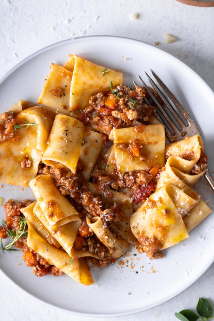 pappardelle alla bolognese