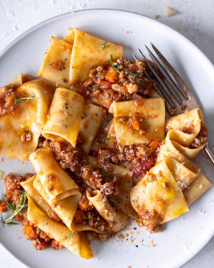 pappardelle alla bolognese
