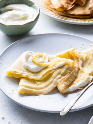 sweet lemon ricotta crepe recipe