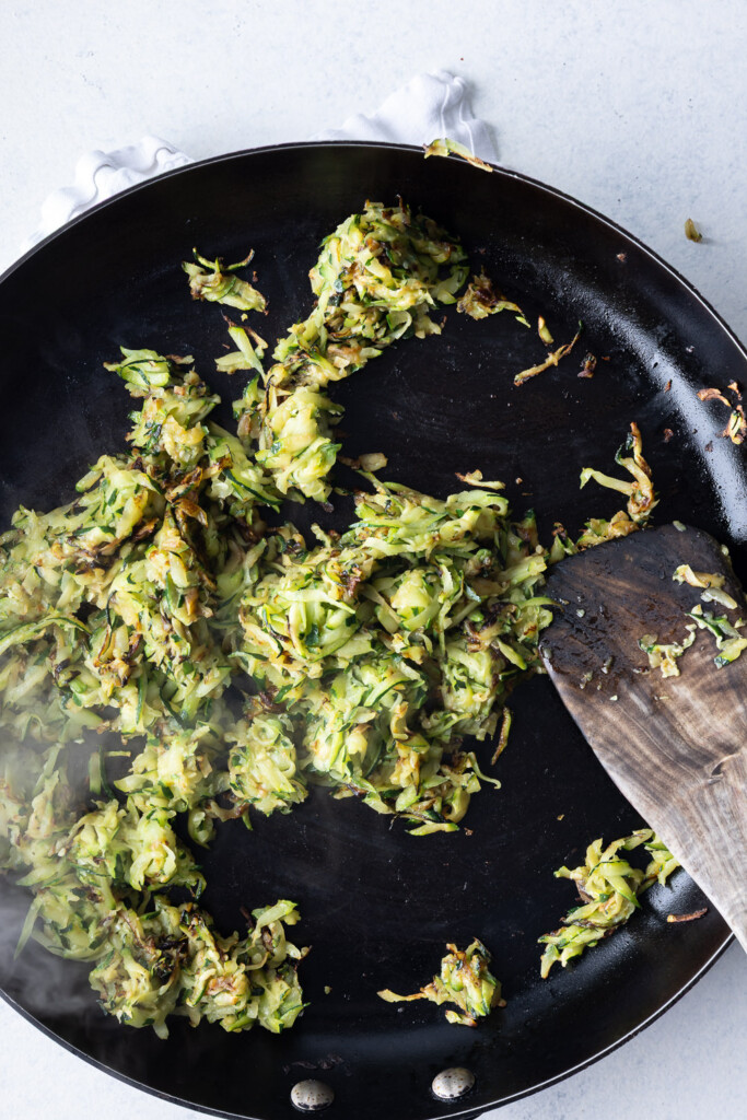 1_caramelized zucchini for lemon orzo