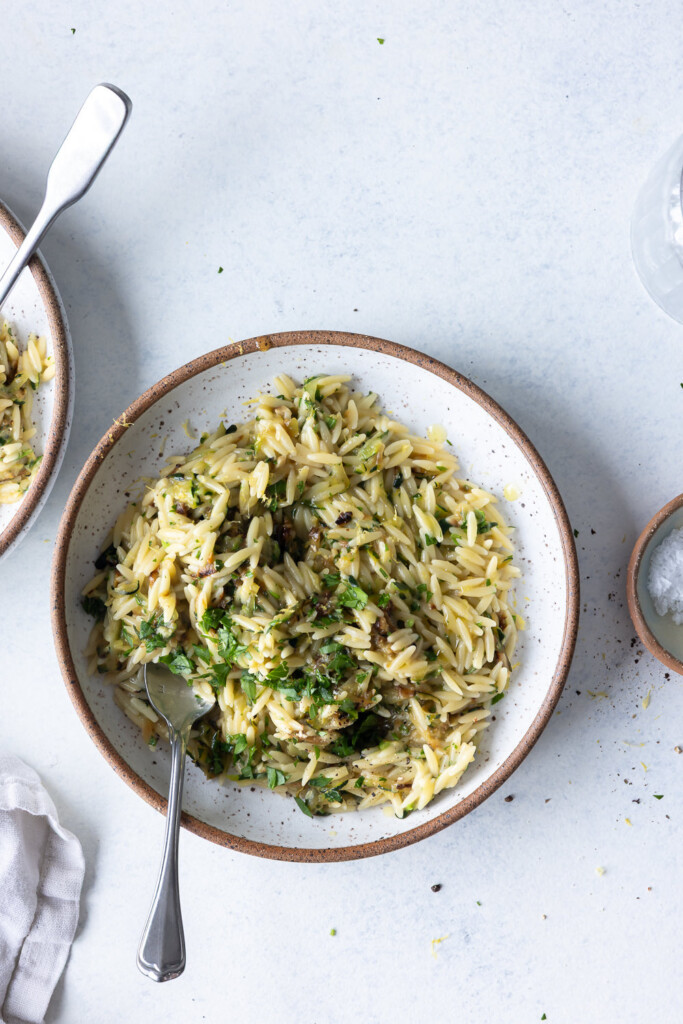lemon orzo