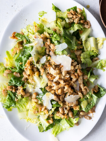white bean caesar salad